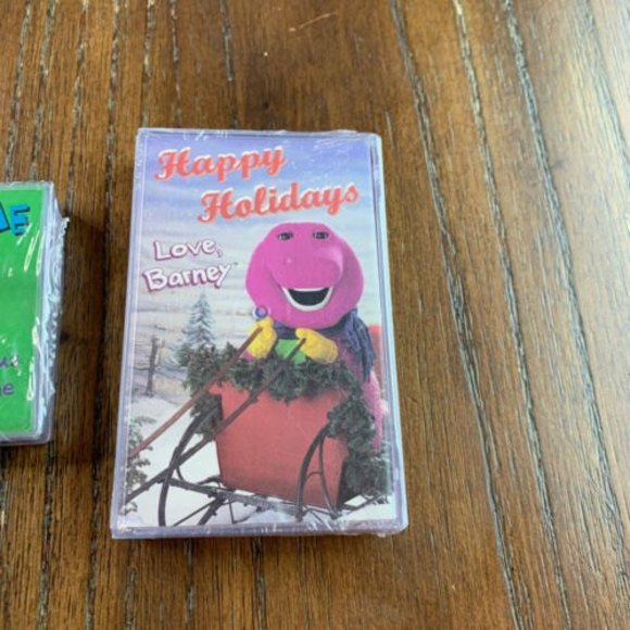 Barney Cassette Happy Holidays and Fabulous Funtime Tales Lot of 2 New Sealed - Picture 3 of 4